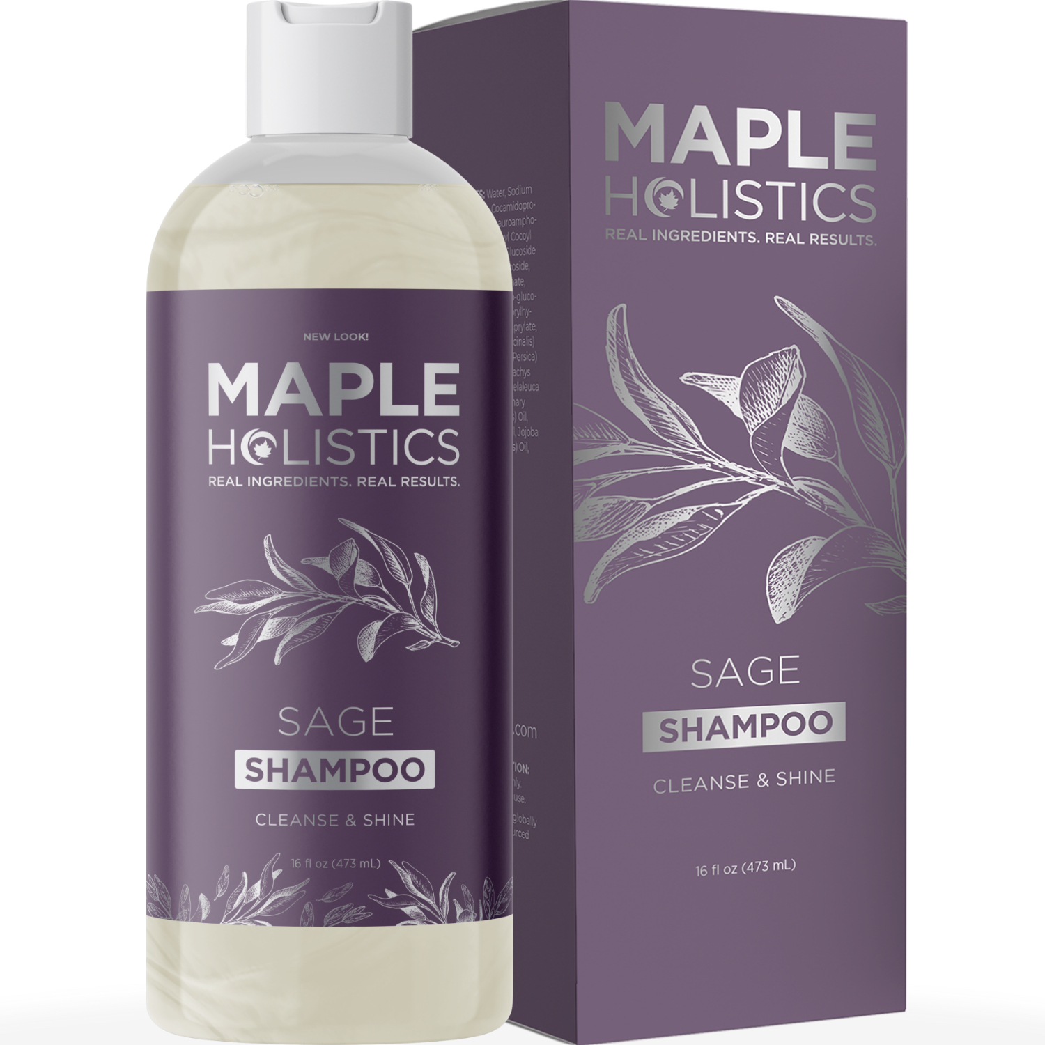 Sage Shampoo for Dry Scalp Care Sulfate Free Shampoo for Dry Hair and