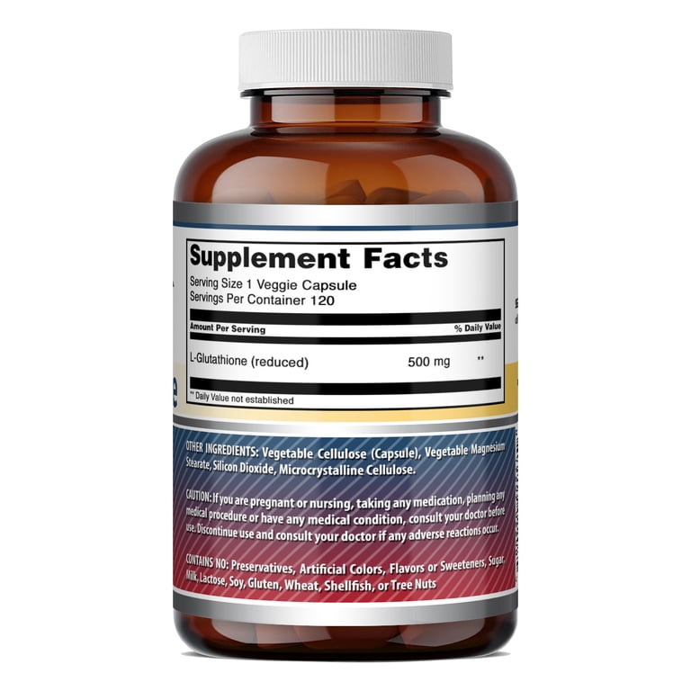 l glutathione ingredients Solgar L-Glutathione Maximised, 250mg 60 Capsules main image 1