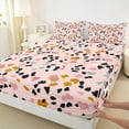 thumbnail image 3 of Castle Fairy Old Fashion Cheetah Print Full Size Sheets 4-Piece for Kids Teens Girls,Black Pink Leopard Print Breathable Bed Sheets,Dreamy Princess Lightweight Sheet Sets,Microfiber Bedroom Decor, 3 of 7