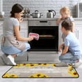 thumbnail image 3 of Sunflower Kitchen Rugs and Mats Set of 2 Pieces Washable Non-Slip Backing Anti Fatigue Kitchen Mat Microfiber Kitchen Runner Rugs for Home Kitchen 17"x47.2"+17"x23.6", 3 of 5