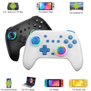 Oilsky 028 Wireless Gaming Controller Compatible with PC,iOS,and Android, Gamepad PC Joystick Gamepad Controller with Turbo Booster -White
