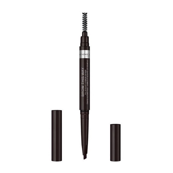 Rimmel Brow This Way Fill & Sculpt Eyebrow Definer, Soft Black
