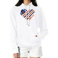 thumbnail image 4 of Women's G-III 4Her by Carl Banks  White New York Mets Heart Fleece Pullover Hoodie, 4 of 5