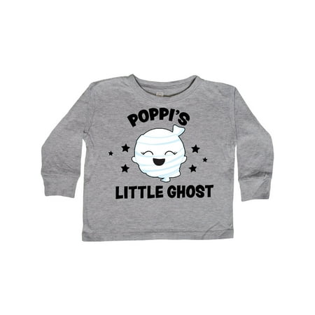 

Inktastic Cute Poppi s Little Ghost with Stars Gift Toddler Toddler Girl Long Sleeve T-Shirt