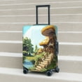 thumbnail image 6 of Hirioo Cartoon Mushroom House for Elasticity Suitcase Cover (No luggage Included) Durable Luggage Protector Fits 18-32 Inch Luggage-Medium, 6 of 7