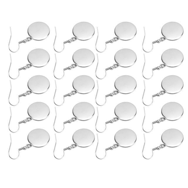 Wire Hooks Earring Trays, Meet Various Needs Practical Accessories Earring Blank Bezels Multiple Functions Steel Color for Artware for Jewelry Manufacturing