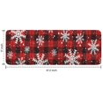 thumbnail image 7 of Red and Black Christmas Snowflake Pattern Kitchen Rug Mat,Kitchen Runner Rugs Non Skid Washable,Decorative Kitchen Floor Mats for Kitchen,Sink,Laundry,17"x47.2", 7 of 7