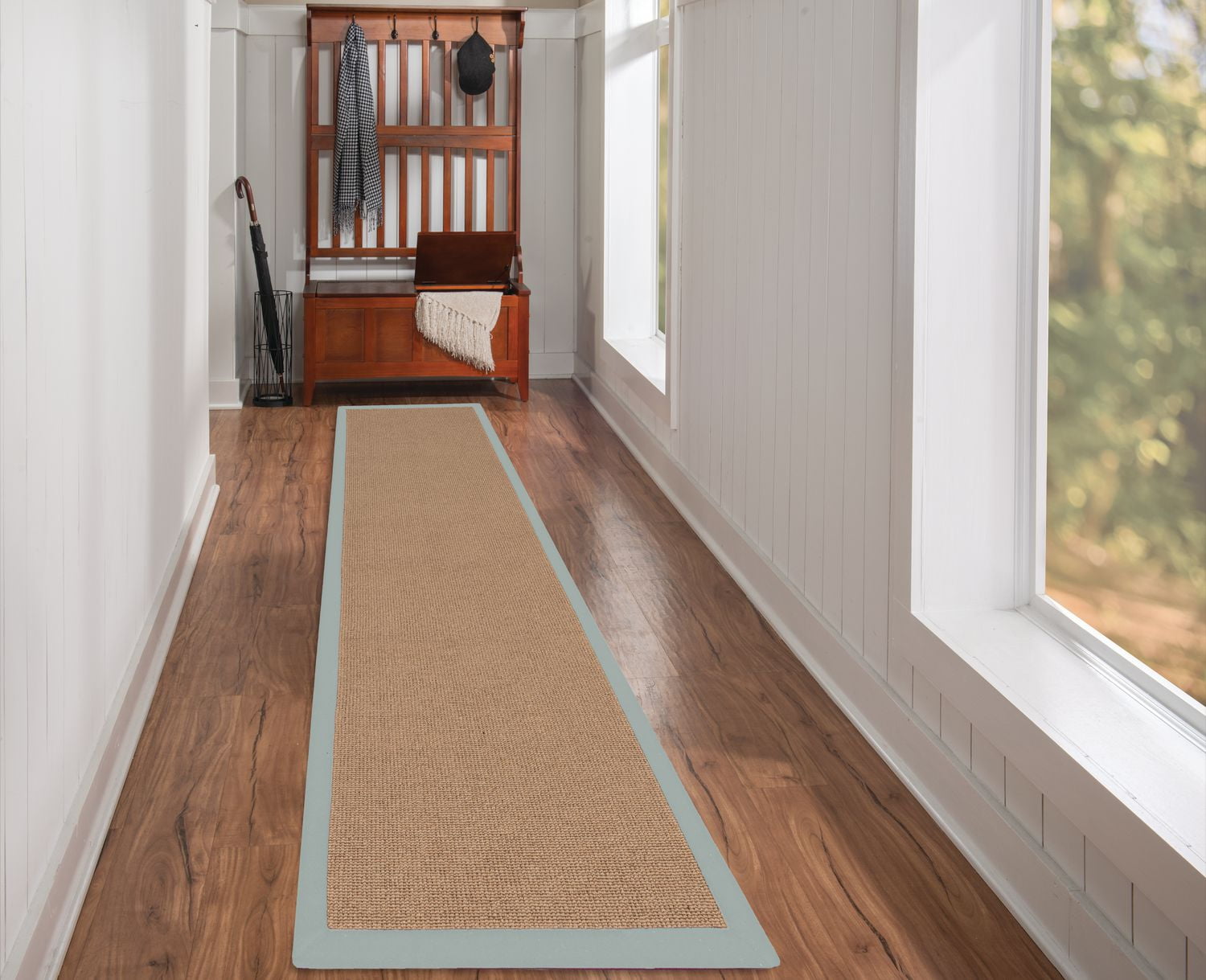 Athena Cork & Ice Blue 2'6" x 12' Runner