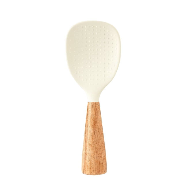 Wooden Handle Non Stick Rice Spoon Household Vertical Rice Cooker Rice Spoon Cute Rice Cooker