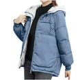 thumbnail image 2 of Abomasnow Women's Puffer Jacket with Hood Lightweight Thermal Quilted Coat with Pockets Winter Zip-up Warm Down Jacket, 2 of 7