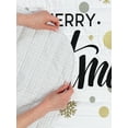 thumbnail image 4 of Christmas Reversible Bedspread Set, Merry Christmas Lettering on an Abstract Modern Snowflake Dot Pattern, Pillow Shams & Comforter Microfiber Bedding Set, 3 Sizes, Khaki Charcoal Grey, by Ambesonne, 4 of 4