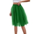 thumbnail image 4 of BRDFRL Women A-Line Tulle Skirt Tutu Knee Length Green M, 4 of 6