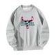thumbnail image 4 of Sudadera de cuello redondo para mujer, ropa deportiva holgada, jersey de cuello redondo a la moda, sudaderas, ropa de calle para vacaciones deportivas M Yinane Sudaderas con cuello redondo, 4 of 8