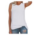 thumbnail image 1 of Pompotops Débardeur Femme Imprimé Col Rond Chemise Décontractée Sans Manches, 1 of 8