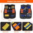 thumbnail image 3 of Kit de chaleco táctico KKONES para pistolas Nerf con accesorios para niños, 3 of 7