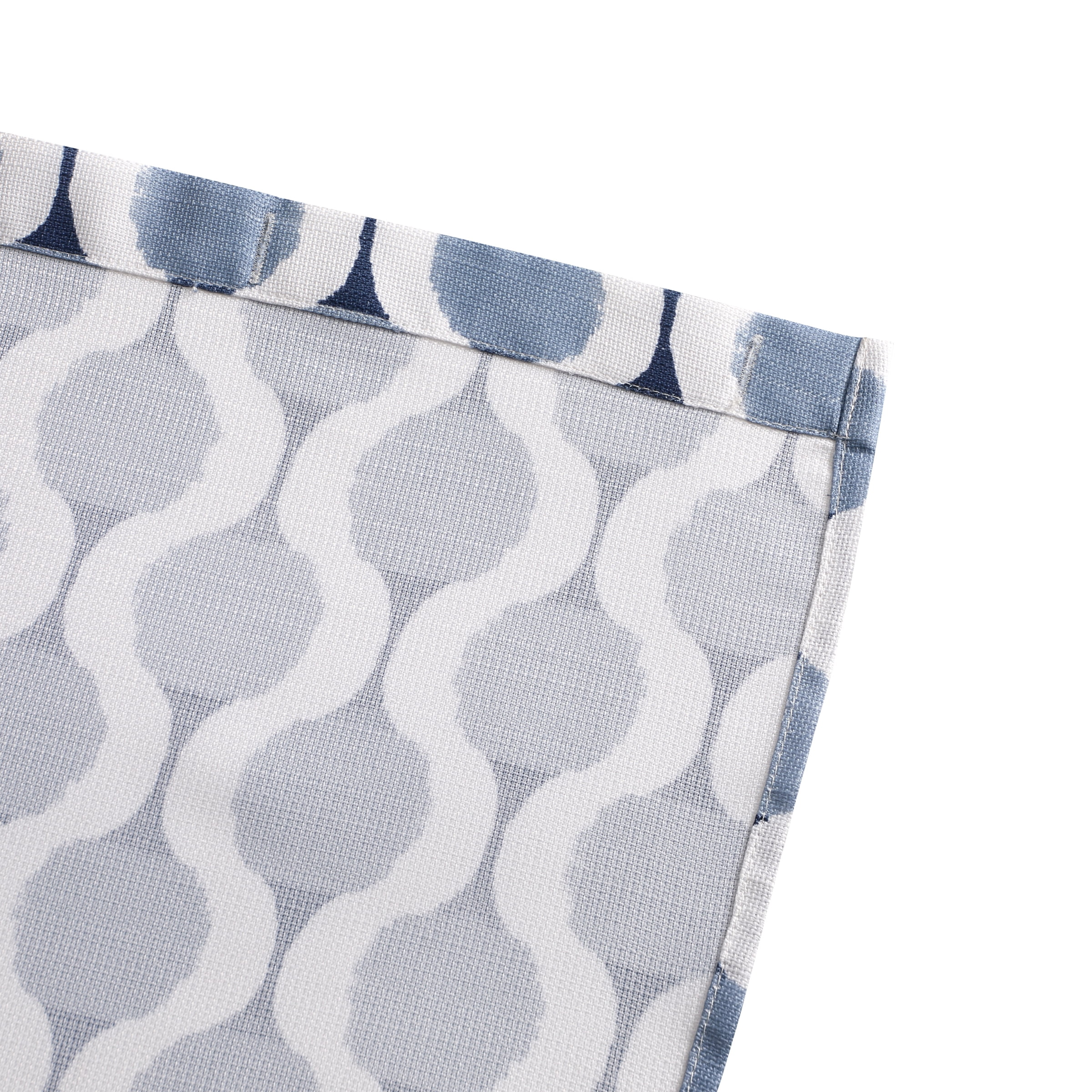 Mainstays Allister Blue Fabric Shower Curtain, 72” x 72”