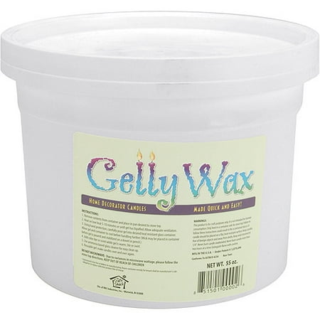 Gelly Candle Wax 55 oz, Clear