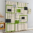 thumbnail image 6 of Medieval Square Geometric Rod Pocket Blackout Curtains, Modern Boho Style Window Shades for Bedroom Living Room, Ultra Soft Machine Washable Window Treatments for Kitchen Dining Room-W52xL84in, 6 of 6