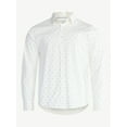 thumbnail image 6 of Free Assembly Men's Button Front Poplin Oxford Shirt with Long Sleeves, Sizes XS-3XL, 6 of 6