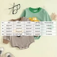thumbnail image 3 of larppty Newborn Baby Boy Clothes Digger Long Sleeve Sweatshirt Romper Pullover Sweater Onesie Cute Fall Winter Outfits, 3 of 6