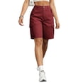 thumbnail image 4 of Fsgntruao Womens Casual Cargo Shorts Multi Pockets Button Fly Work Shorts Breathable Summer Outdoor Shorts, 4 of 7