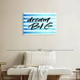 thumbnail image 2 of Elephant Stock Dream Big Stripes Wall Art - Horizontal Canvas Wall Art - Living Room Wall Decor - Inspirational And Typography Canvas - Turquoise And Blue Decor - 30" x 20", 2 of 8