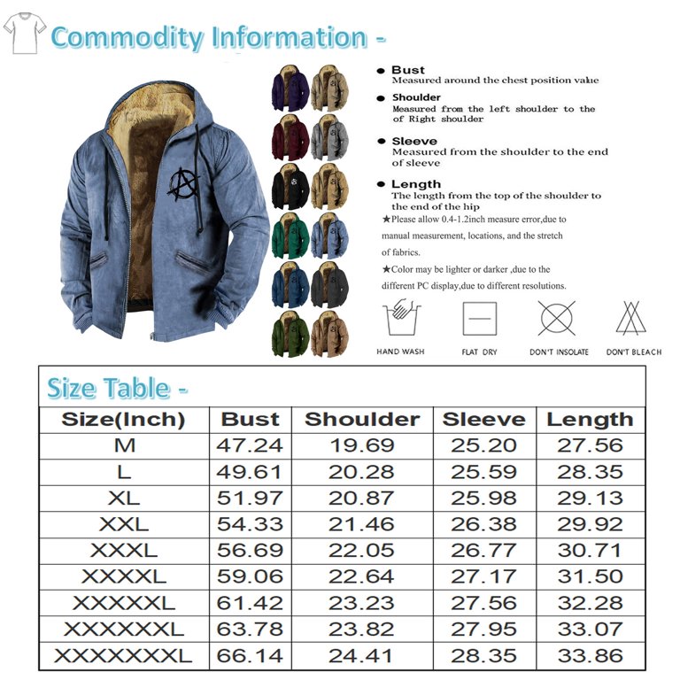 Men's Big & Tall Sherpa Lined Jacket – Heavyweight Fleece Hooded Winter Coat, Trucker Style