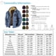 thumbnail image 2 of Men's Solid Color Flag Print Jacket Men's Spring And Autumn Casual Trend Zipper Hooded Jacket 3XL, 2 of 3