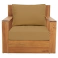 thumbnail image 2 of SAFAVIEH Couture Kauai Brazilian Teak Patio Armchair, Natural/Brown, 2 of 13