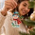 thumbnail image 7 of Leodye 1PCS Christmas Ornaments, Xmas Tree Hanging Decor, Festive Holiday Pendant, for Christmas Tree Wreath Home Party Decoration -3.15 × 3.15 in, 7 of 7