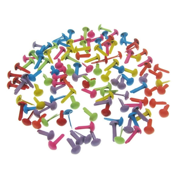 100 Pcs Brads Paper Fasteners Crafts Making Premium Material Child