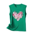 thumbnail image 4 of QUNYINEY Muscle Tank Tops Women Casual Sleeveless Love Heart Crewneck Shirts Summer Loose Tank Tops, 4 of 4