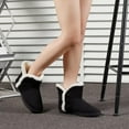 thumbnail image 5 of Women's Fuzzy House Slippers - Knitted Ankle Booties with Plush Fur Lining for Indoor & Outdoor Winter Warmth, 5 of 15