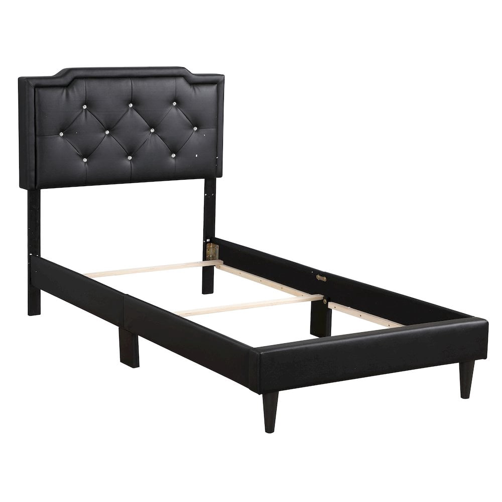 Glory Furniture Deb Twin Bed in Black Color