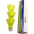 thumbnail image 3 of Tennex T 444 Nylon Shuttlecock , Cork base , For Intermediate Level | Yellow , Pack Of 6, 3 of 3