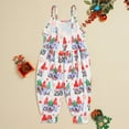 thumbnail image 4 of JAHH 2024 Jumpsuit for Kids Toddler Girls Christmas Sleeveless Cartoon Prints Romper Jumpsuit with Pocket Clothes for Autumn Winter Fashion Casual Soft Comfortable (18-24 Months,White), 4 of 5
