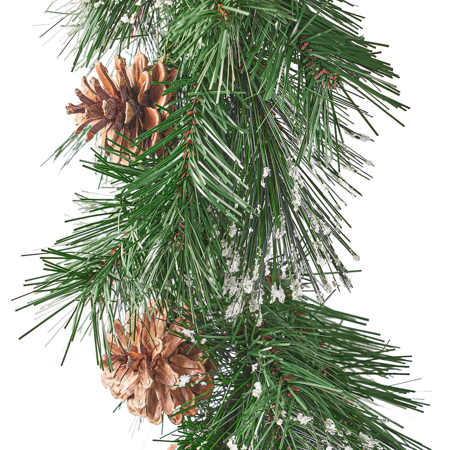 Kepooman 9' X 10" Christmas Cashmere and Snow Bristle Garland with Lights, Artificial Christmas Garlands Wreath Garland with 20 Pine Cones for Stairs Fireplaces Xmas (With LED Light), 160 Tips, Green Kepooman 9' X 10" Christmas Cashmere and Snow Bristle Garland with Lights, Artificial Christmas Garlands Wreath Garland with 20 Pine Cones for Stairs Fireplaces Xmas (With LED Light), 160 Tips, Green