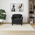 thumbnail image 4 of Lifestyle Solutions Chaise en Microfibre Hartford Noire, 4 of 5