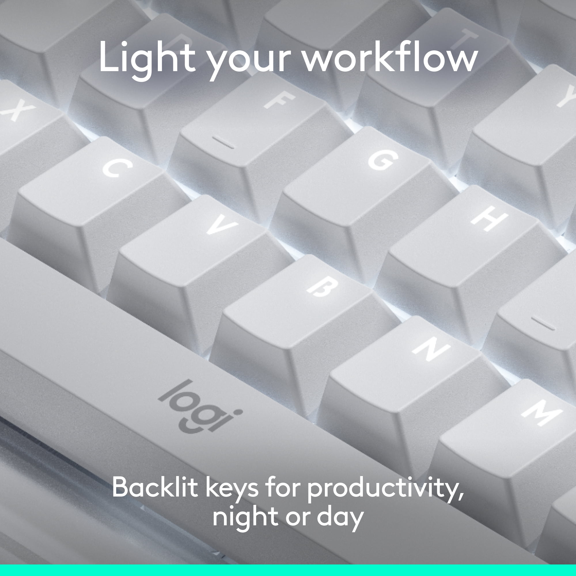 Logitech Alto Keys K98M wireless mechanical keyboard, customizable keyboard with vibration absorbing gasket, Bluetooth, Off White