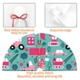 thumbnail image 4 of Lsque Excavator Print Christmas Tree Skirt, Tree Skirt with Ties or Velcro, Perfect for Holiday Decorations, Halloween, and New Year-36", 4 of 7