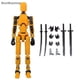 thumbnail image 1 of Bewildely 13 unids/set de acción conjunta juguete para niños pieza decorativa versátil niños móviles multiarticulados Kits de construcción modelo naranja, 1 of 6