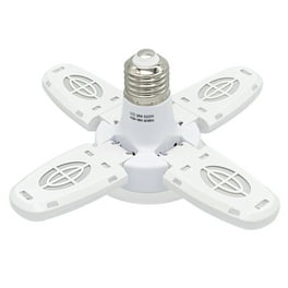 LED Garage Lights Dimmable Garage Lights Ceiling 38W 6000LM 6500K E27 B22 LED Garage Ceiling Lights with 4 Adjustable Panels for Garages