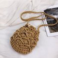 thumbnail image 5 of Bolso cruzado tejido a mano para mujer, Mini bolso de mano tejido para playa de verano, bolso de mano informal tejido, bolso de hombro, 5 of 5