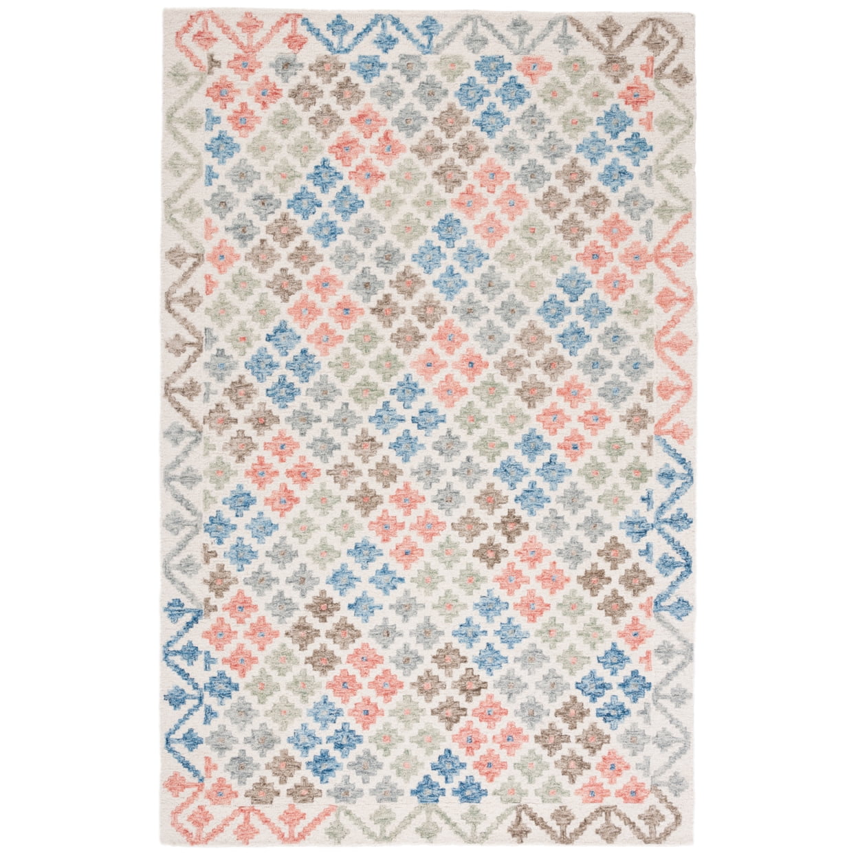 SAFAVIEH Metro Denica Floral Area Rug, Ivory/Blue, 4' x 6'