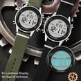 thumbnail image 3 of RelOJ Digital para Hombre, RelOJ Deportivo Digital Resistente Al Agua, Cronómetro de Doble Zona Horaria, Alarma, Retroiluminació El, Resistente al Agua Hasta 50 M para Hombres, 3 of 7