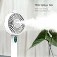 thumbnail image 4 of Ventilateur Portatif Rechargeable 2000 mAh Ventilateur Portatif Rechargeable avec Support 3 Pulvérisations Réglables Ventilateur Personnel Blanc, Ventilateur Personnel Portatif, 4 of 5