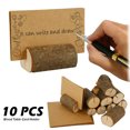 thumbnail image 1 of 10 soportes para notas, soporte para pilas de troncos, 10 tarjetas de papel Kraft, decoraciones navideñas para el hogar y Halloween JM, 1 of 5