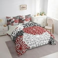 thumbnail image 3 of Homewish Dahlia 7-Piece Twin Bedding Sets,Retro Flower Bedding Comforter Set,White Red Blue Sheet Sets For Men Women,Breathable Home Decor Reversible, 3 of 8