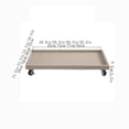 thumbnail image 2 of Rectangular Movable Saucer with Wheels,  Indoor Outdoor Synthetic Resin Plant Pallet, 2 of 4