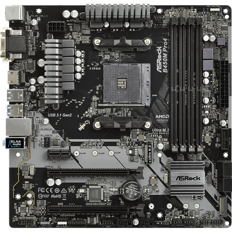 天*人様 AMD Ryzen 5 3500 + ASRock B450M Pro ASRock B450M PRO4 R2.0 AM4 AMD Promontory B450 SATA 6Gb/s